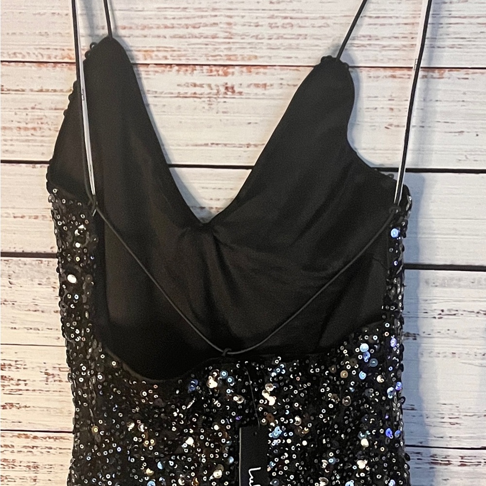 Lulus Force of Fashion Black Backless Sequin Mini Dress - Picture 7 of 9